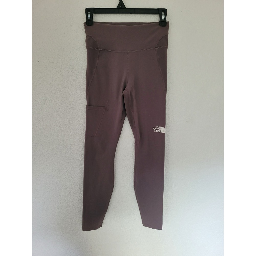 The North Face Womens XS Mauve Purple High Rise Pocket Athletic Leggings #P3